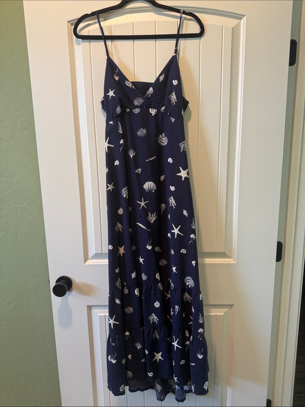 a new day Navy Seashell & Starfish Maxi Dress